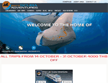 Tablet Screenshot of khaolakscubaadventures.com
